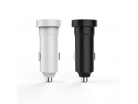 Aluminum Dual USB Car Charger with the aura of high-quality;,LED LIGHT. 2.4 A / 3.4 A / 4.8 A